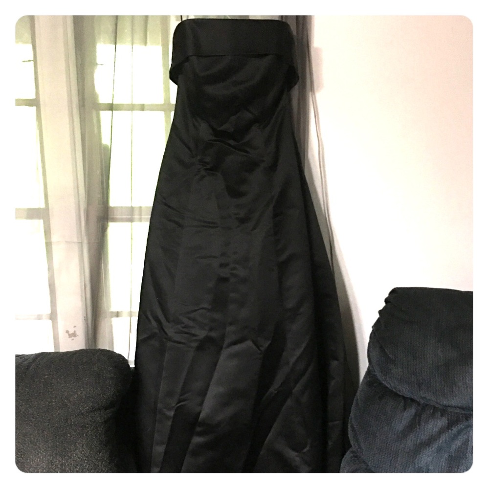 Black formal bridesmaid/prom dress